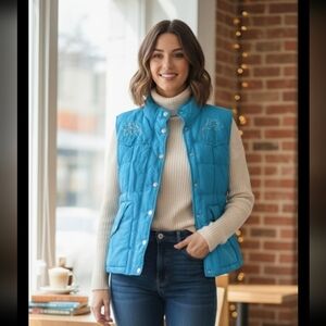 Cowgirl hardware Fuffer Vest Woman's Size S